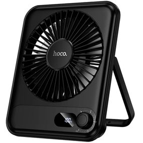 Портативний вентилятор Hoco HX607 handheld folding fan 2000 mAh Black