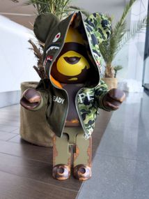 Статуетка Bearbrick BAPE BEAR дизайнерська статуетка ведмідь Беарбрік 70 см mb004