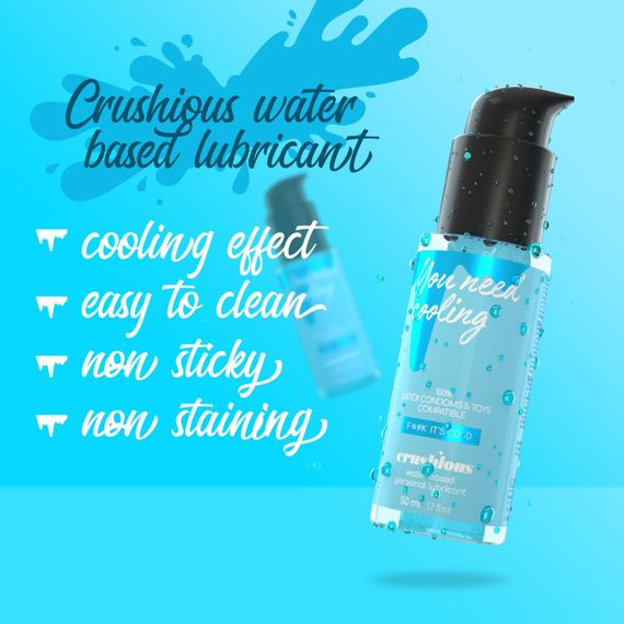 Охолоджуючий лубрикант на водній основі Crushious Your Need Cooling, 50 мл Sex Aura | Зображення 3