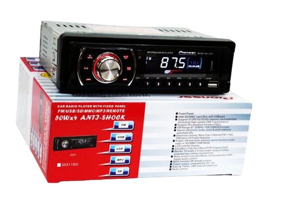 Автомагнітола 2031 USB MP3 FM 1DIN SD/MMC слот чорний (lp-75057_445) | Зображення 3
