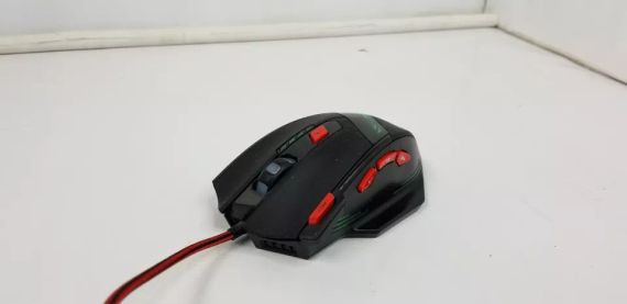 Игровая мышь Zelotes T-90 Top USB проводная черная/красная | Зображення 1
