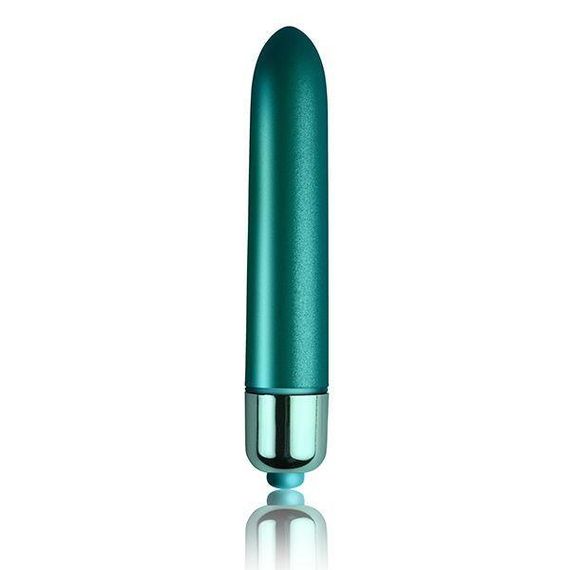 Вибропуля Rocks Off RO-90mm Touch of Velvet Peacock Petals матовая, 10 режимов работы, на батарейке sexstyle