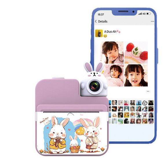 Дитячий фотоапарат миттєвого друку JD30 PINK | Зображення 4