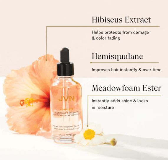 Краплі - олія для сяючого волосся jvn complete nourishing shine drops, 50 ml | Зображення 5
