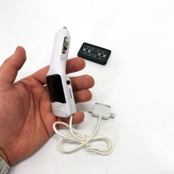 Адаптер в прикуриватель для музыки CM I19A SD/Usb, Автомобильный fm передатчик с блютуз PX-97 | Зображення 6