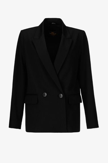 Піджак однотонний жіночий Miss esta 2821 40 Чорний shop (2000991055995)