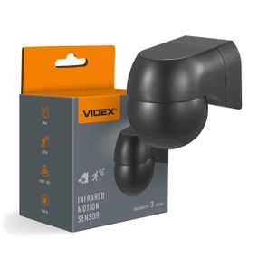 Датчик руху та освітленості VIDEX VL-SPW11B 220V 800W IP44 інфрачервоний чорний