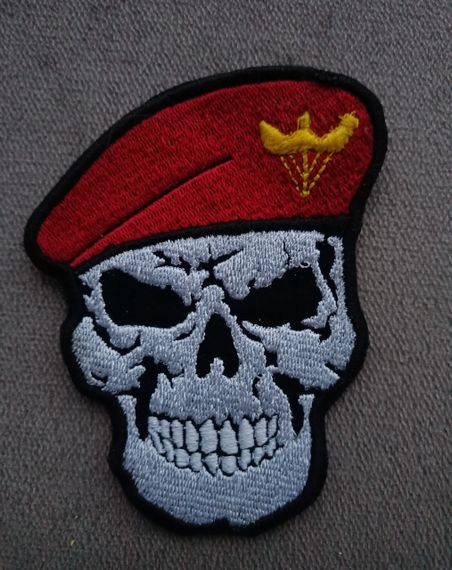 Шеврон Череп ДШВ 10см (вишитий)