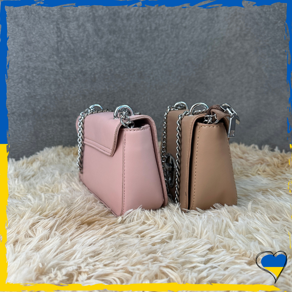 Клатч жіночий. Сумка жіноча. Клатч жіночий. Женский клатч рожевий та бежевий | Зображення 2