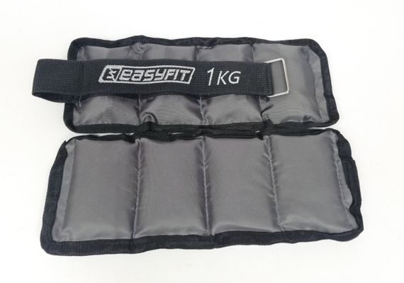 Обтяжувачі EasyFit 2 х 1 кг для ніг та рук з металом (EF-AWTМ-100) | Зображення 3