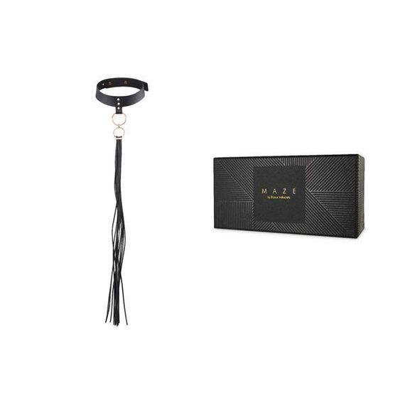 Чокер Bijoux Indiscrets MAZE — Tassel Chocker Black Sex Aura | Зображення 1