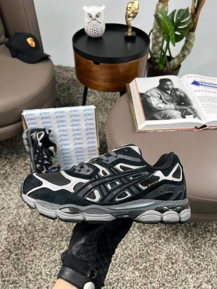 Мужские кроссовки ASICS Gel-NYC Gore-Tex Black Grey Silver (термо) , Вьетнам 44 28 | Зображення 3
