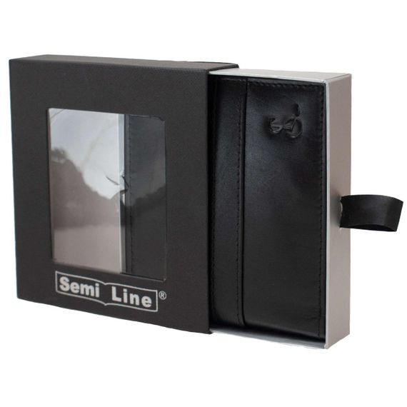 Портмоне чоловіче шкіряне Semi Line RFID Black (P8265-0) | Зображення 2