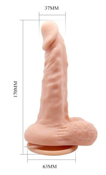 Фаллоимитатор на присоске с функцией ротации BARBARA 6,7'' Max MULTI-SPEED Rotation, BW-008018BR sexstyle | Зображення 7