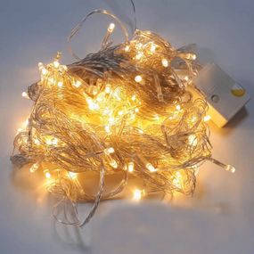 Гирлянда внутренняя светодиодная линейная Ultralight DL String 100Led 10м теплый белый свет 1.2мм IP20 (6833)