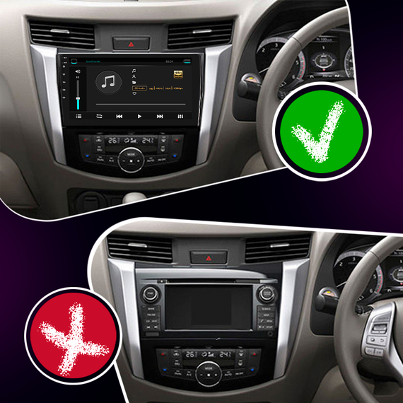 Штатная магнитола 10" Lesko для Nissan Navara (Frontier) IV (D23) 2014-н.в.  1/16Gb/ Wi-Fi GPS Optima Ниссан | Зображення 2