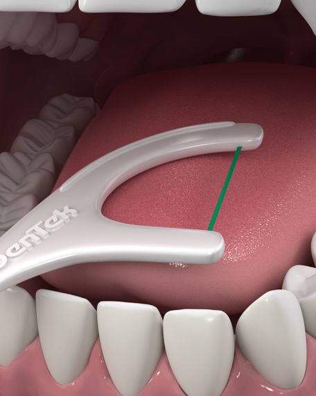 Флоc-зубочистки DenTek Triple Clean Floss Picks потрійне очищення, 90 шт. | Зображення 5