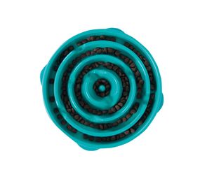 Миска-лабиринт для собак OutwardHound Fun Feeder Fun Feeder Drop, 27.5 см, бирюзовая
