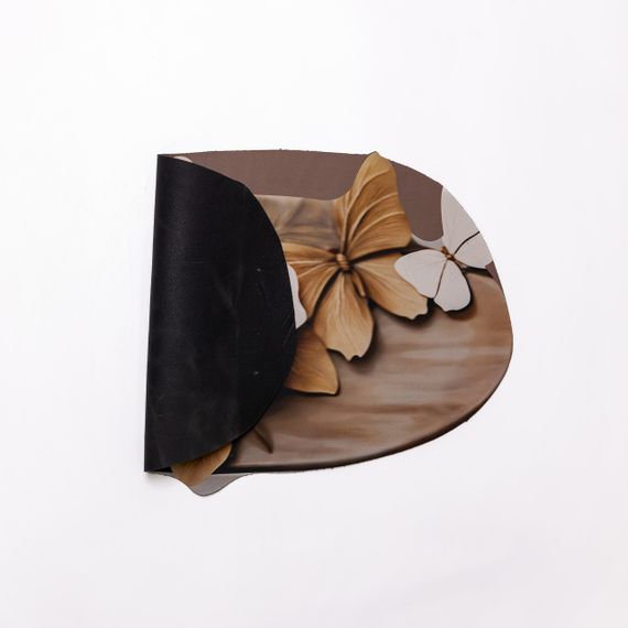 Килимок для ванної кімнати з 3D-ефектом Petal Relief 58*38 см діатомітовий Коричневий HP-42-35 | Зображення 1