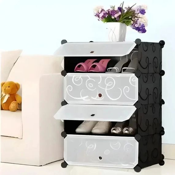 Пластикова шафа для взуття з 4 секціями, водонепроникна, XPRO, A1-4 (234574625_949) | Зображення 5