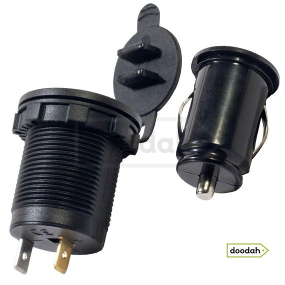 Авто / Мото USB порт прикуривателя - Recessed Built - зарядний пристрій з адаптером | Зображення 5