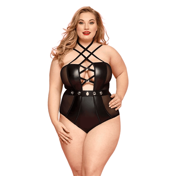 Боді JSY «Пристрасна Лорейн» Чорний Plus Size (XL/2XL/3XL) | Зображення 1
