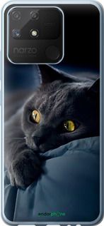 Чохол на Realme Narzo 50A Димчастий кіт "825u-2514-2448"