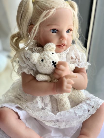 Силіконова Колекційна Лялька Реборн Reborn Дівчинка Ніколь (Вінілова Лялька) Висота 50 см | Зображення 1