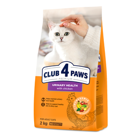 Сухий корм Club 4 Paws Adult Cats Urinary Health для котів із профілактикою сечокам'яної хвороби, курка 2 кг