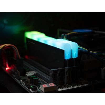 Модуль памяти для компьютера DDR4 16GB (2x8GB) 3600 MHz RGB X2 Series Black eXceleram (ERX2B416369AD) | Зображення 4