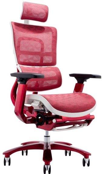 Кресло офисное GT RACER X-815L WHITERED | Зображення 1