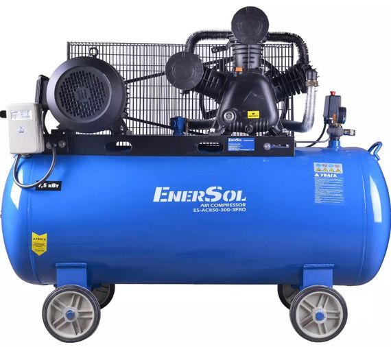 Компресор EnerSol повітряний ES-AC850-300-3PRO