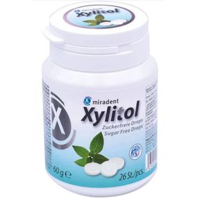 Льодяники з ксилітом Miradent Xylitol Drops, м'ята (26шт)