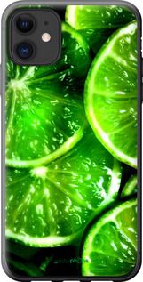 Чохол на iPhone 11 Зелені часточки лимона "852u-1722-2448"