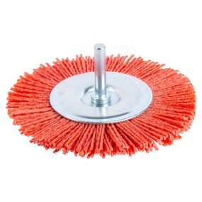 Щітка дротяна дископодібна Sigma Ø100мм хвостовик Ø6мм (нейлонова) (9013301)