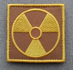 Шеврон радиация Сталкеры (квадратный)