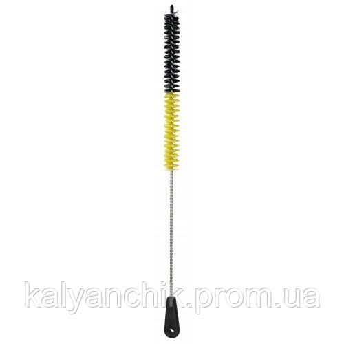 Ёршик для шахты с пластиковой ручкой Черно - Желтый