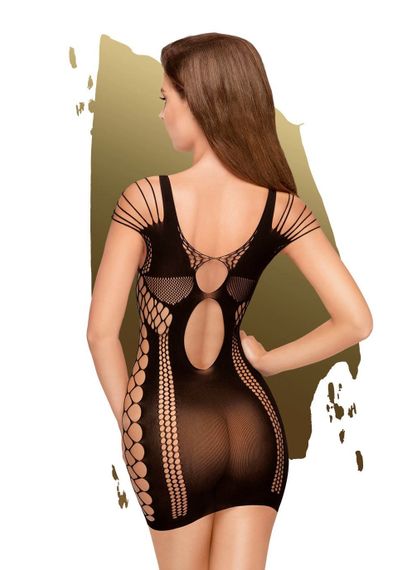 Мини-платье с сюрреалистическим узором Penthouse - Juicy Poison, Черный, S, M, L, S/M/L | Зображення 1