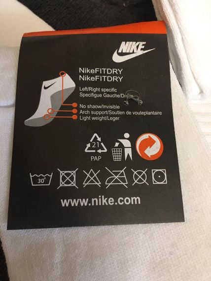 🔥 Оригінальні чоловічі та жіночі шкарпетки Nike – 100% бавовна | Зображення 2
