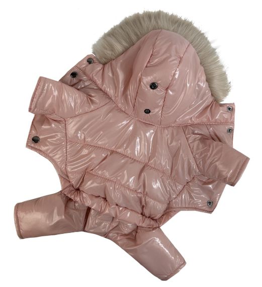 Зимовий комбінезон лакований рожевий A-80 | Зображення 2