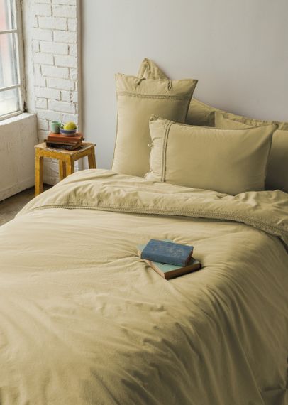 Постельное белье  Issimo Drope Poplin 200 х 220 см Saphron