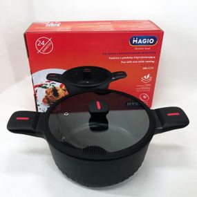 Каструля Magio MG-1171 Лита антипригарна 5л 24 см CK-60