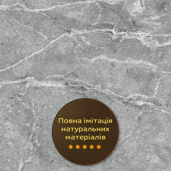 Декоративная ПВХ плита металлик мрамор 600*600*3mm (S) SW-00001630 | Зображення 4