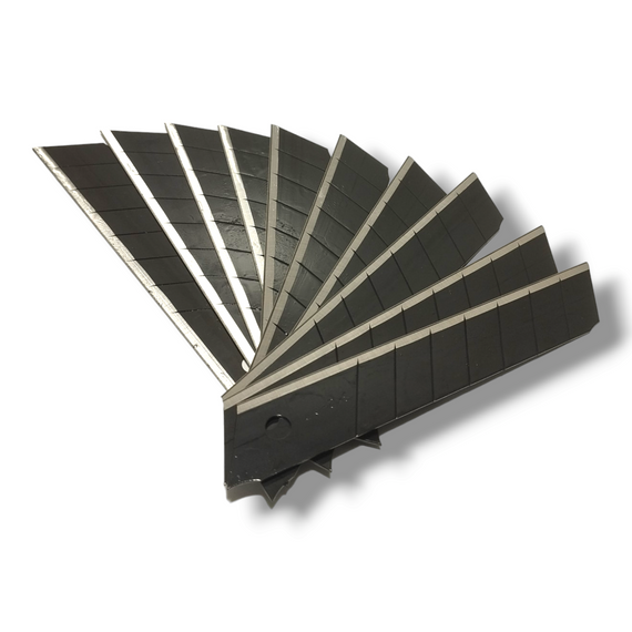 Леза сегментовані чорні 10 шт, 18х0,7х100мм , SК2, HAISSER (арт.23505)