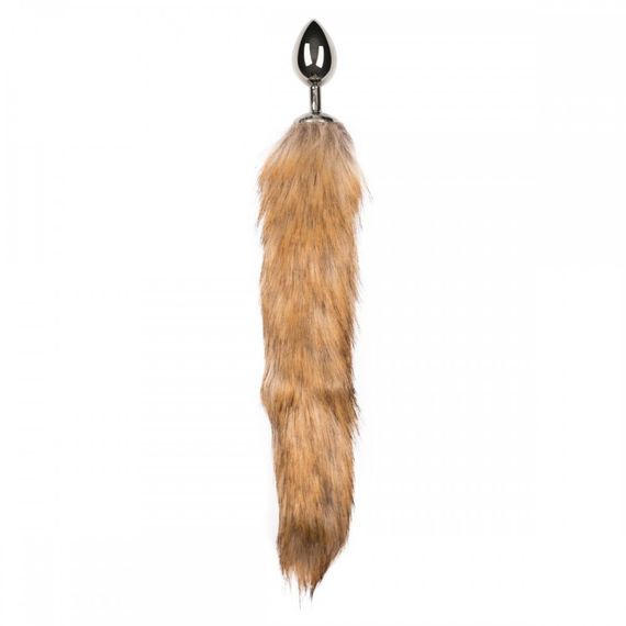 Анальна пробка M Silver з хвостиком з Easy Toys Fox | Зображення 1