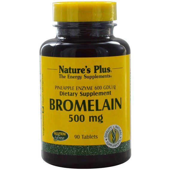 Бромелайн Nature's Plus Bromelain 500 mg 90 Tabs NTP4409