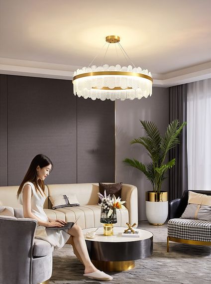 Люстра підвісна на 12 лампочок 26861 Латунь 50-200х80х80 см. | Зображення 1