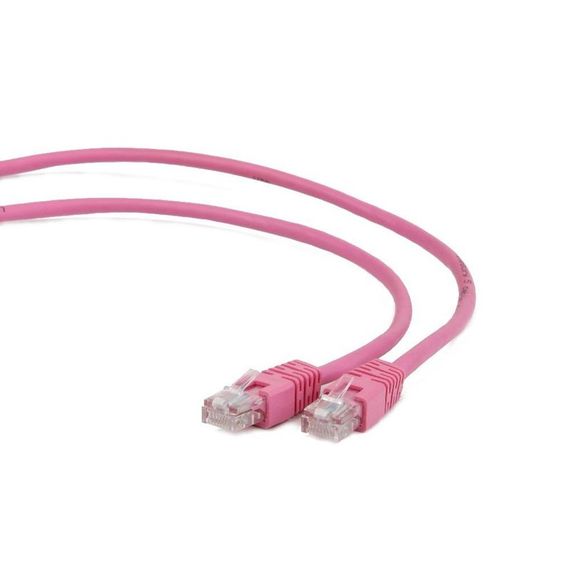 Патч корд Cablexpert PP6-1M/RO, FTP, категорія. 6, литий,  50u" штекер із фіксатором, 1.0 м, рожевий | Зображення 1