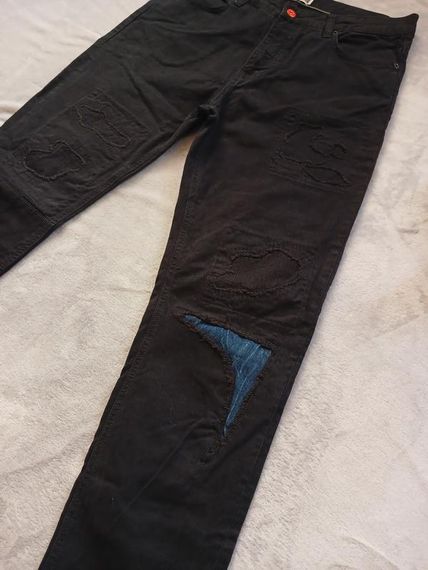 Жіночі чорні стильні джинси | Зображення 2