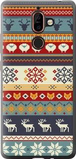 Чохол на Nokia 7 Plus Різдвяний орнамент із пластику FCh_016275